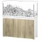 Акваріумна тумба Eheim vivaline LED 240 arctic/wood 121x41x80см (0250124)