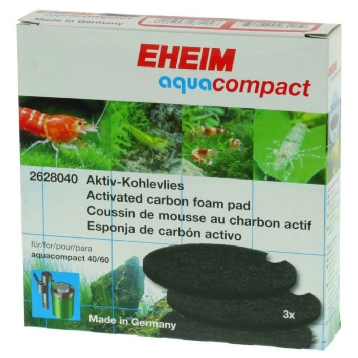 Фільтруючі прокладки для Eheim Aquacompact 40/60 (2628040)  з активованим вугіллям