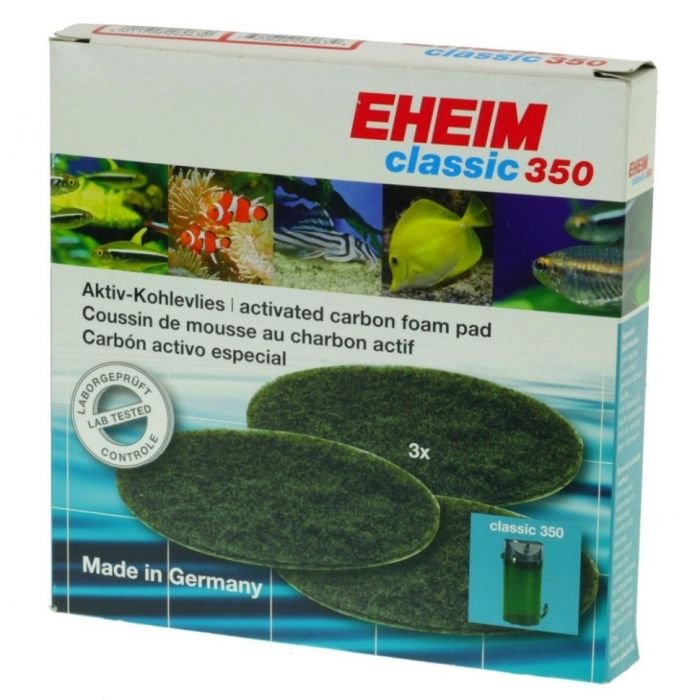 Фільтруючі прокладки для Eheim Classic 350 (2628150) з активованим вугіллям