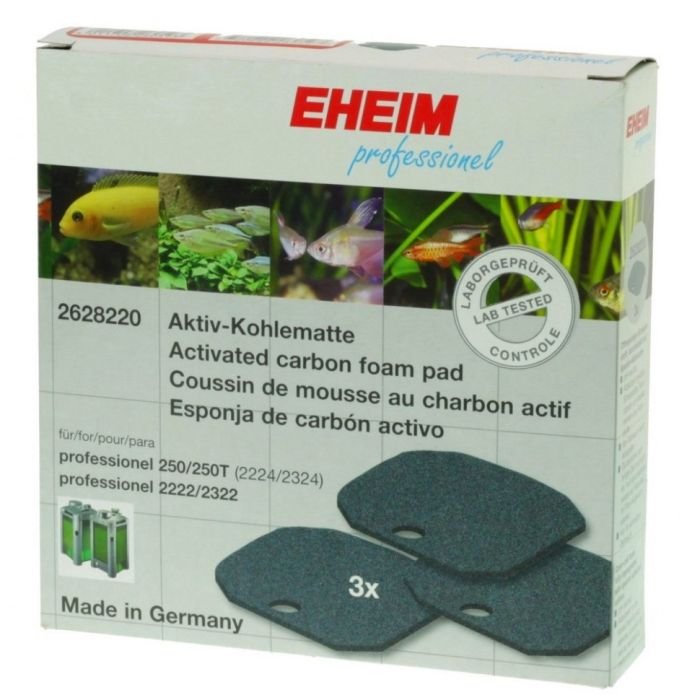 Фільтруючі прокладки для Eheim professionel і Eheim eXperience 150/250 (2628220) з активованим вугіллям 