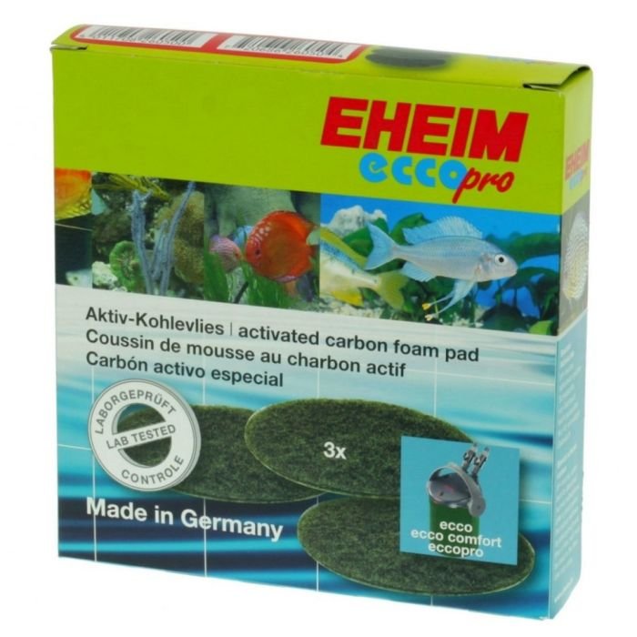 Фильтрующие прокладки для Eheim ecco pro 130/200/300 (2628310) с активированным углем