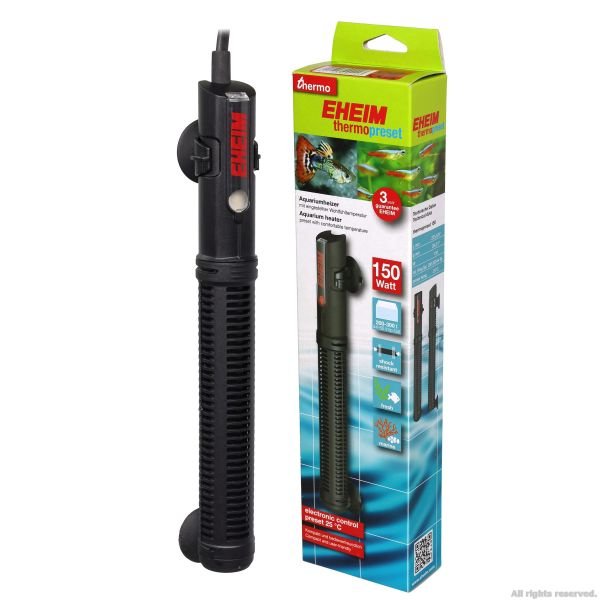 Eheim thermopreset 150W (3656010) нагреватель 25°C для аквариумов от 200л до 300л.