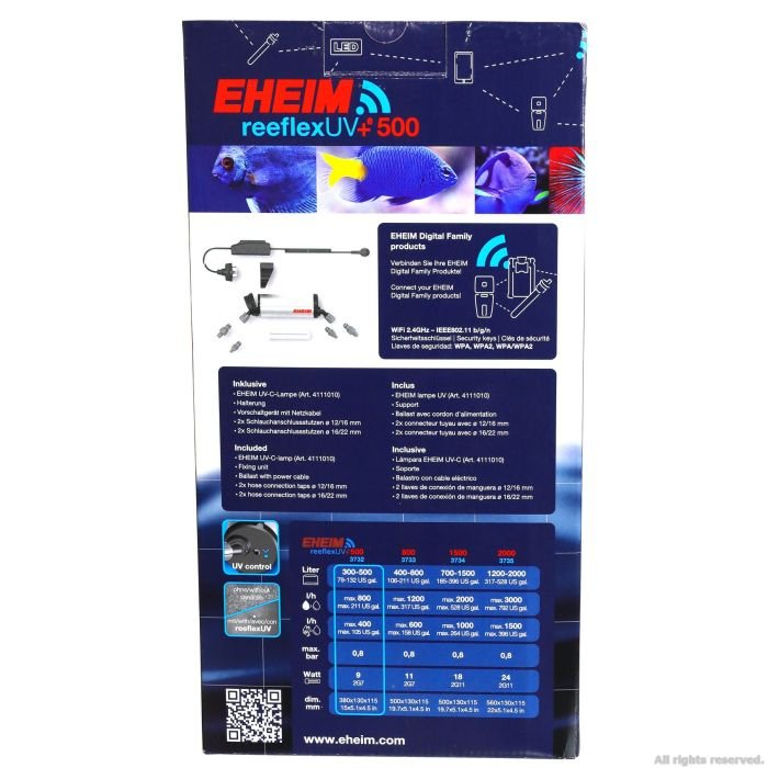 Eheim reeflexUV+e 500 (3732210) cтерилізатор з Wi-Fi управлінням