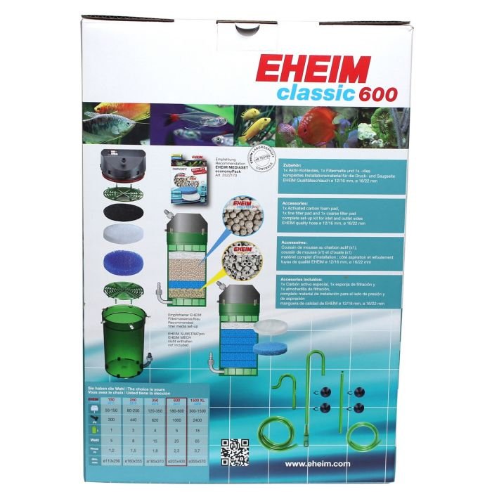 Eheim classic 600 Plus (2217020) внешний фильтр